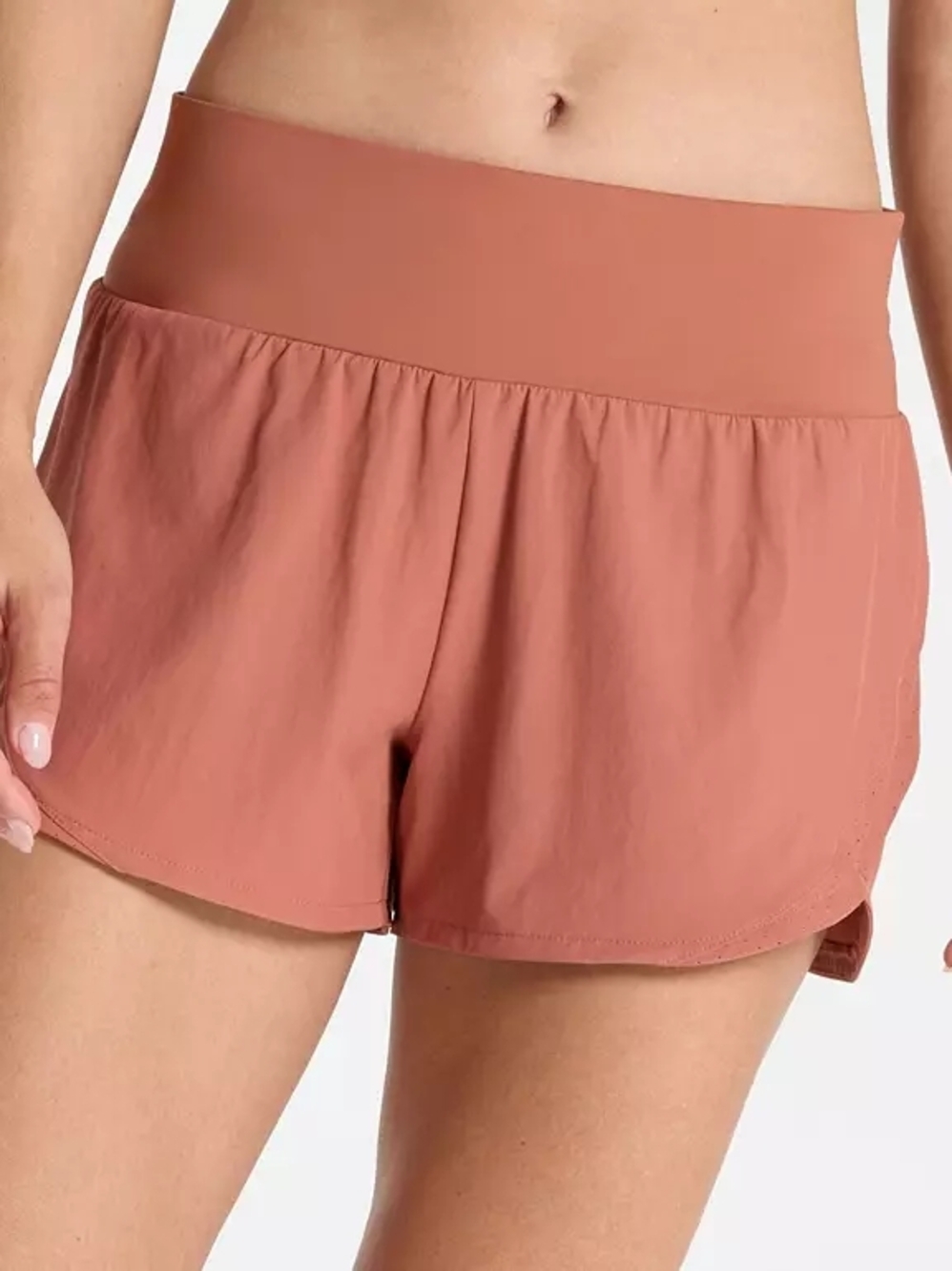 Calia Women's Kick It Up Performance Athletic Shorts 3" Inseam Orange Size XL